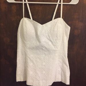 Lilly pulitzer eyelet tie-back top